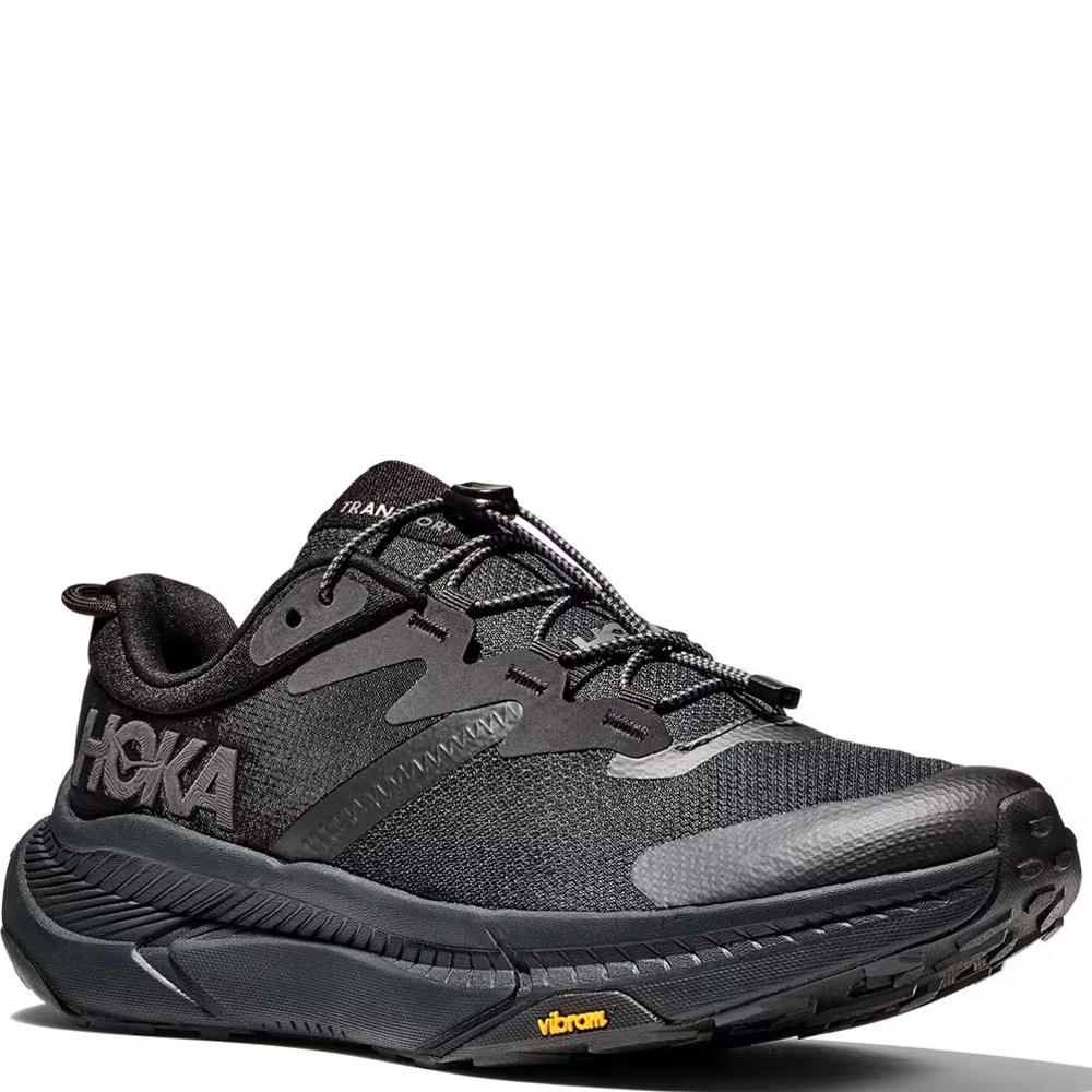 Hoka One One Transport Womens Size 7.5 Black Athletic Shoes